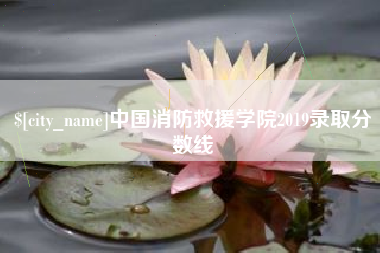 玉林中国消防救援学院2019录取分数线