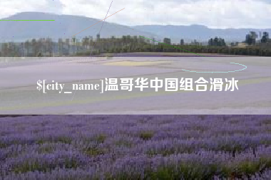 玉林温哥华中国组合滑冰