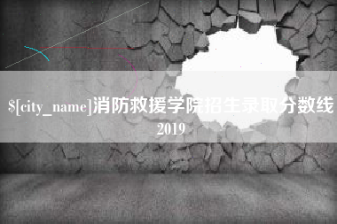 玉林消防救援学院招生录取分数线2019