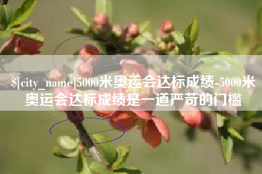 玉林5000米奥运会达标成绩-5000米奥运会达标成绩是一道严苛的门槛