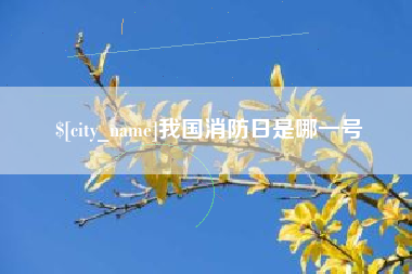 玉林我国消防日是哪一号