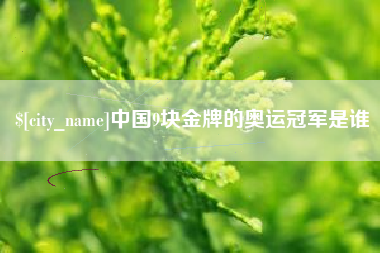 玉林中国9块金牌的奥运冠军是谁