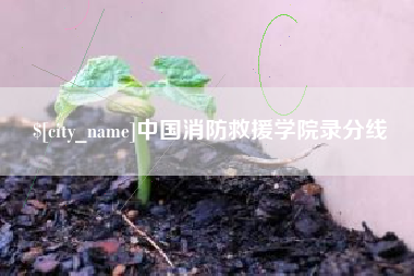 玉林中国消防救援学院录分线