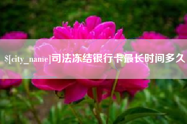 玉林司法冻结银行卡最长时间多久
