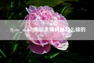 玉林奥运金牌榜是怎么排的