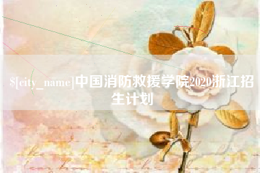 玉林中国消防救援学院2020浙江招生计划