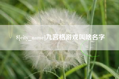 玉林九宫格游戏叫啥名字
