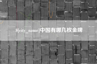 玉林中国有哪几枚金牌