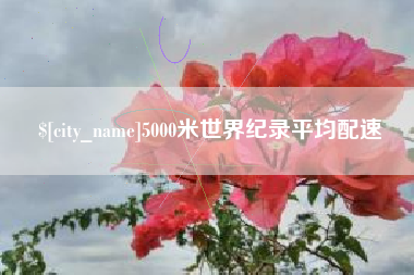 玉林5000米世界纪录平均配速