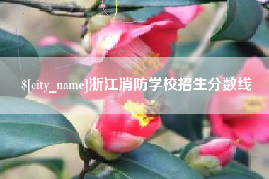 玉林浙江消防学校招生分数线
