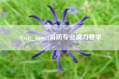 玉林消防专业视力要求