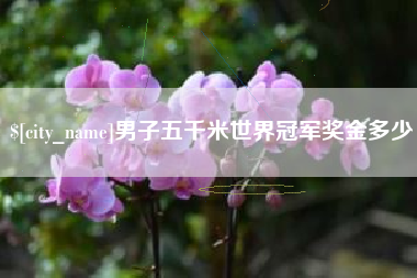 玉林男子五千米世界冠军奖金多少