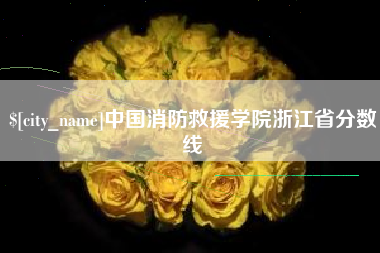 玉林中国消防救援学院浙江省分数线