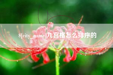 玉林九宫格怎么排序的