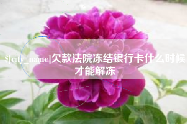 玉林欠款法院冻结银行卡什么时候才能解冻