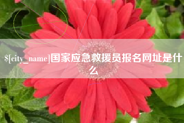 玉林国家应急救援员报名网址是什么