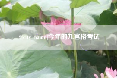 玉林今年的九宫格考试