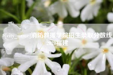 玉林消防救援学院招生录取分数线2020福建
