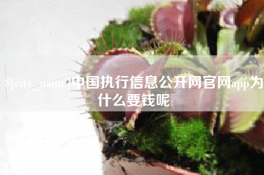 玉林中国执行信息公开网官网app为什么要钱呢