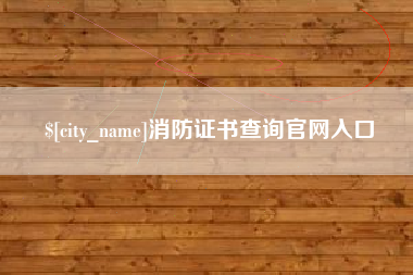 玉林消防证书查询官网入口