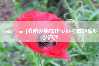 玉林消防设施操作员证考试题库多少道题