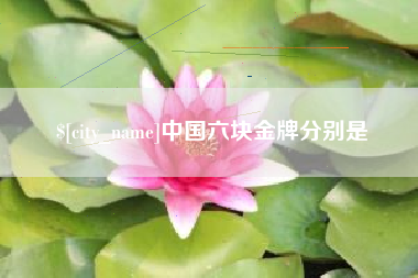 玉林中国六块金牌分别是